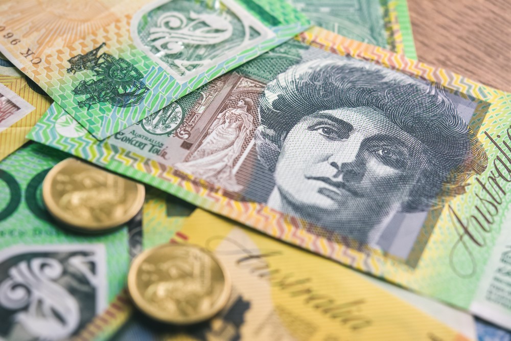 Australian bills and coins