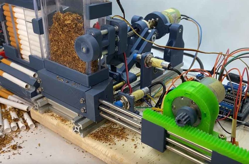  Engineer 3D-Prints Cigarette Machine